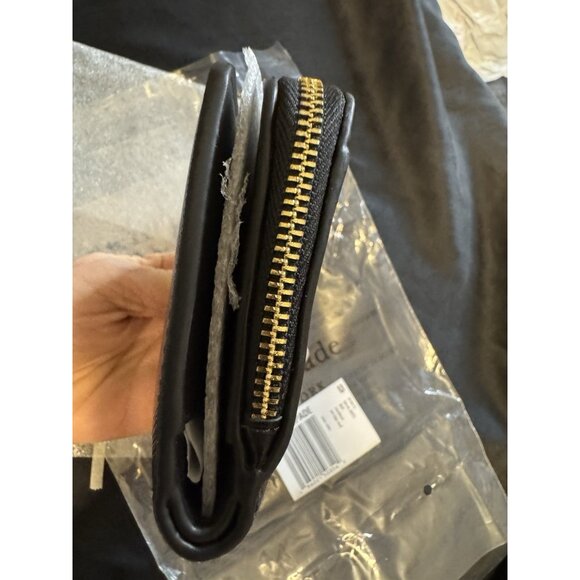 Kate Spade Madison Small L-Zip Wallet KH615 001 Black NEW $189 - Picture 13 of 16